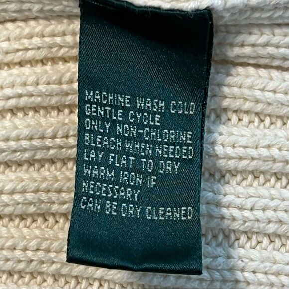 Lauren Ralph Lauren Womens Ribbed Knit Cardigan Sweater Sz 1X Minimalist Preppy - Picture 10 of 11